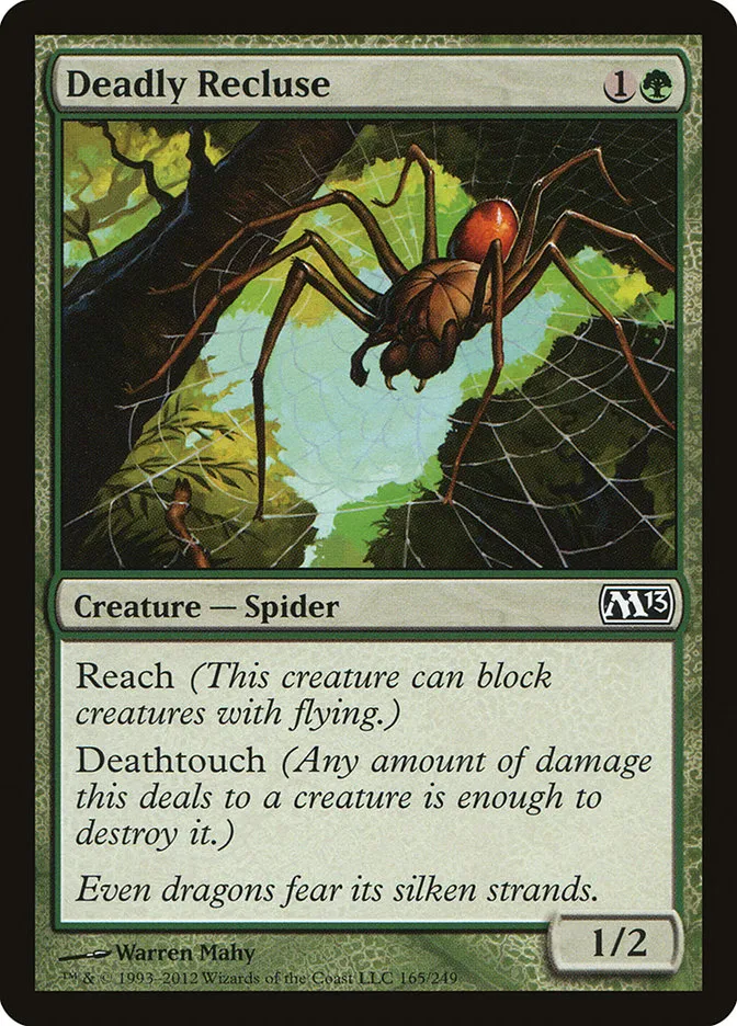 2012 Magic 2013 Deadly Recluse common #165 common card image