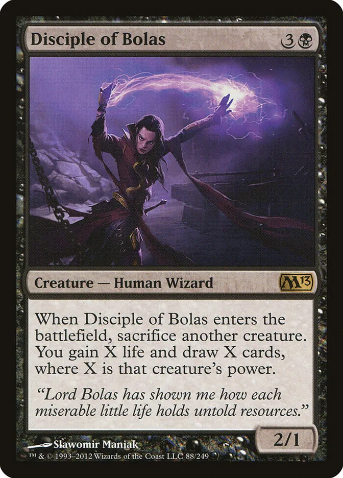 2012 Magic 2013 Disciple of Bolas #88 rare card image