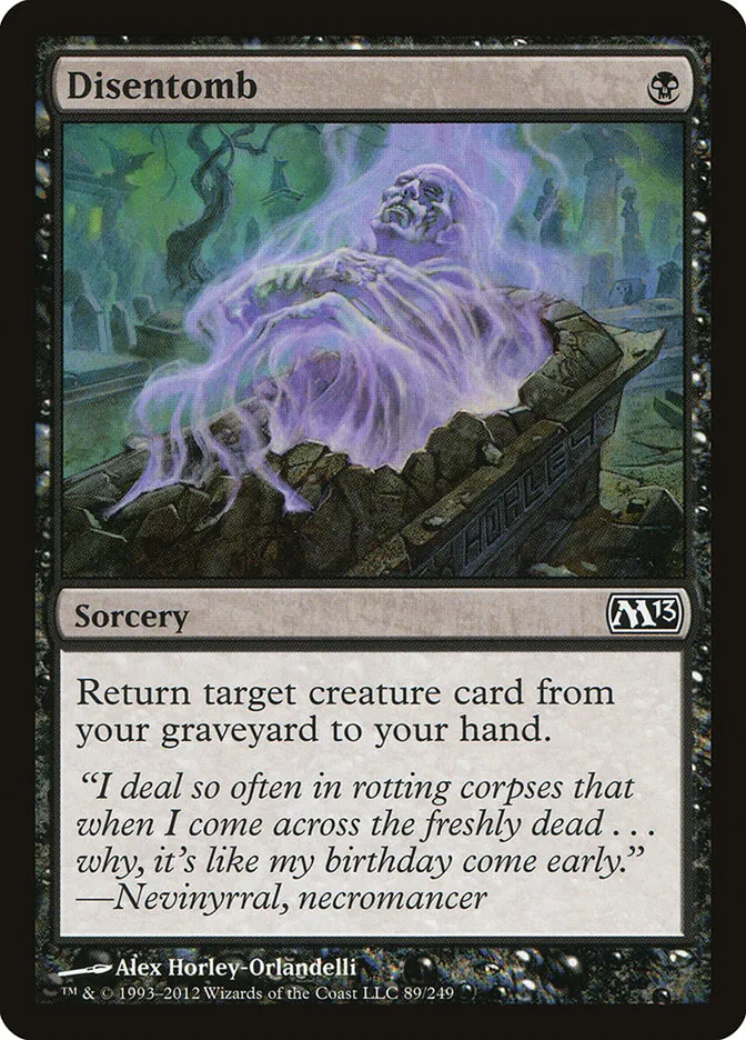 2012 Magic 2013 Disentomb common #89 common card image