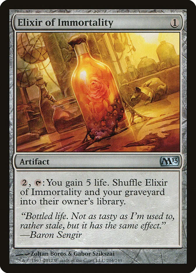 2012 Magic 2013 Elixir of Immortality uncommon #204 uncommon card image