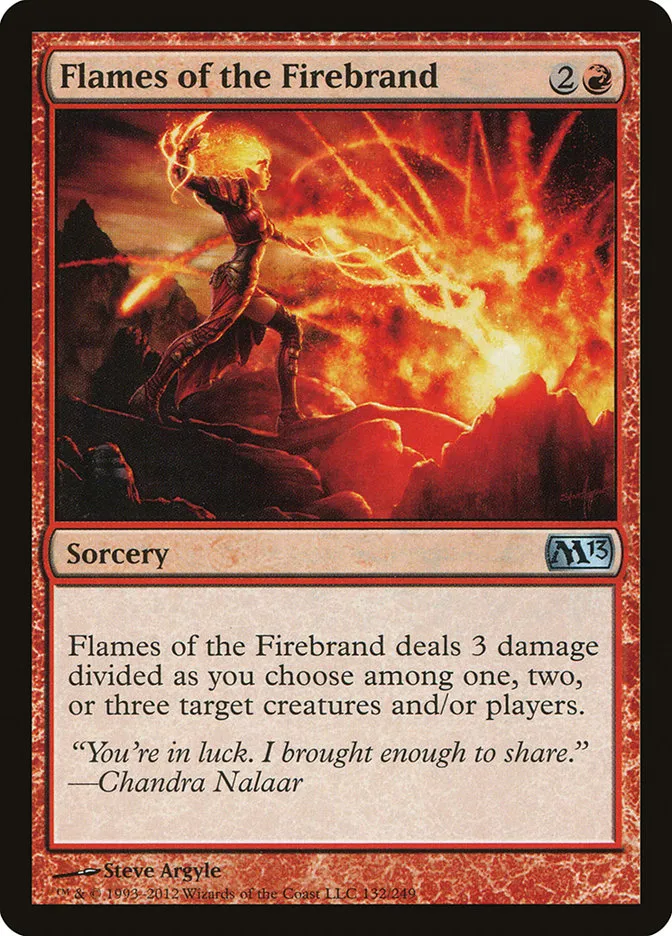 2012 Magic 2013 Flames of the Firebrand #132 uncommon card image