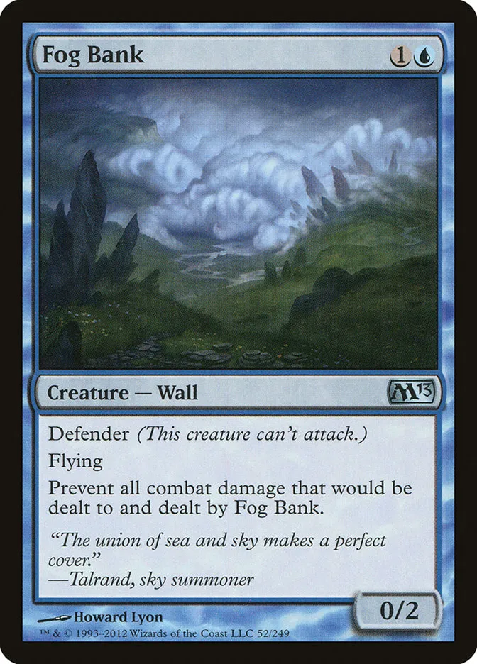 2012 Magic 2013 Fog Bank uncommon #52 uncommon card image