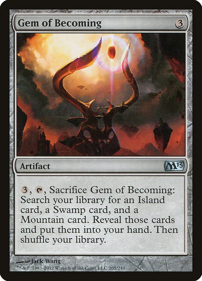 2012 Magic 2013 Gem of Becoming #205 uncommon card image