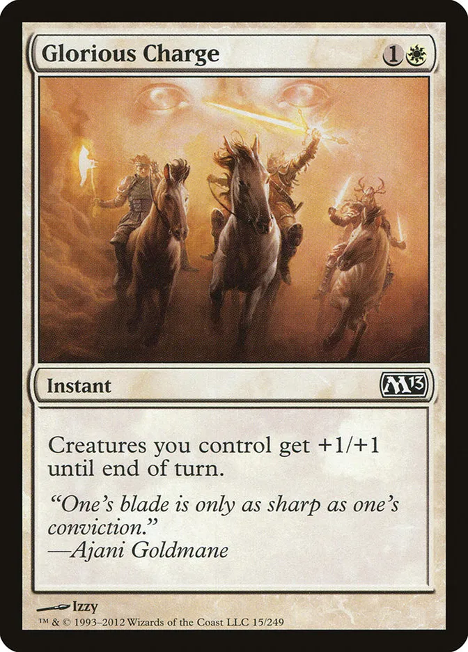 2012 Magic 2013 Glorious Charge common #15 common card image