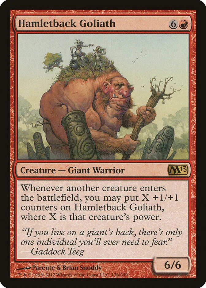 2012 Magic 2013 Hamletback Goliath rare #136 rare card image