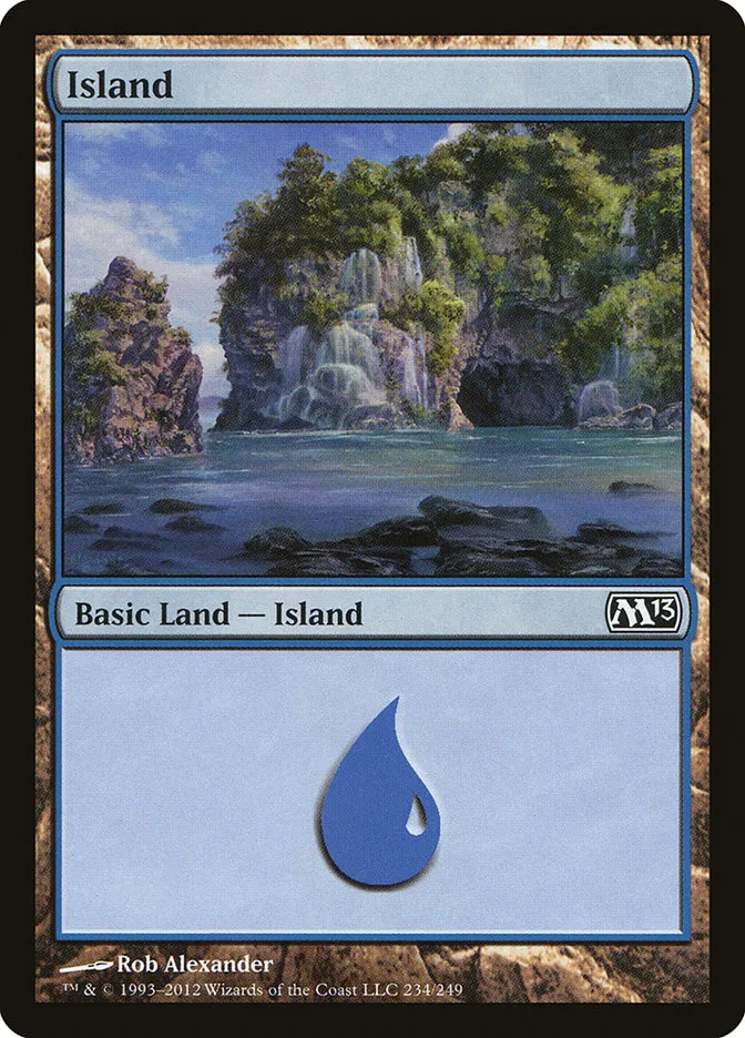2012 Magic 2013 Island common #234 common card image