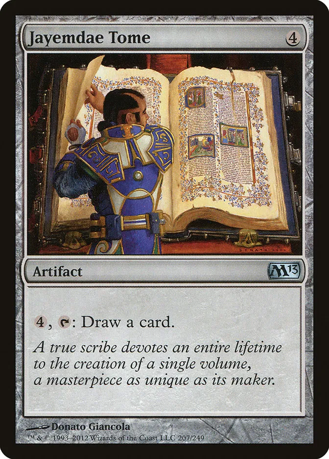 2012 Magic 2013 Jayemdae Tome uncommon #207 uncommon card image