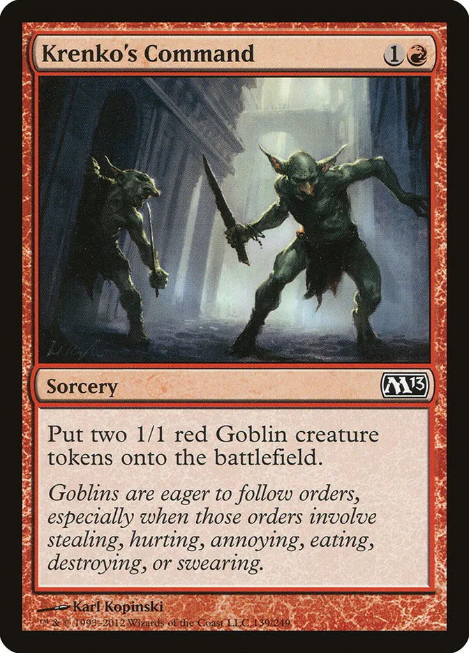 2012 Magic 2013 Krenko's Command common #139 common card image