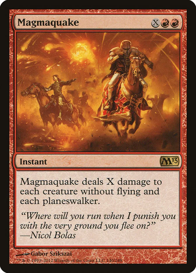 2012 Magic 2013 Magmaquake rare #140 rare card image