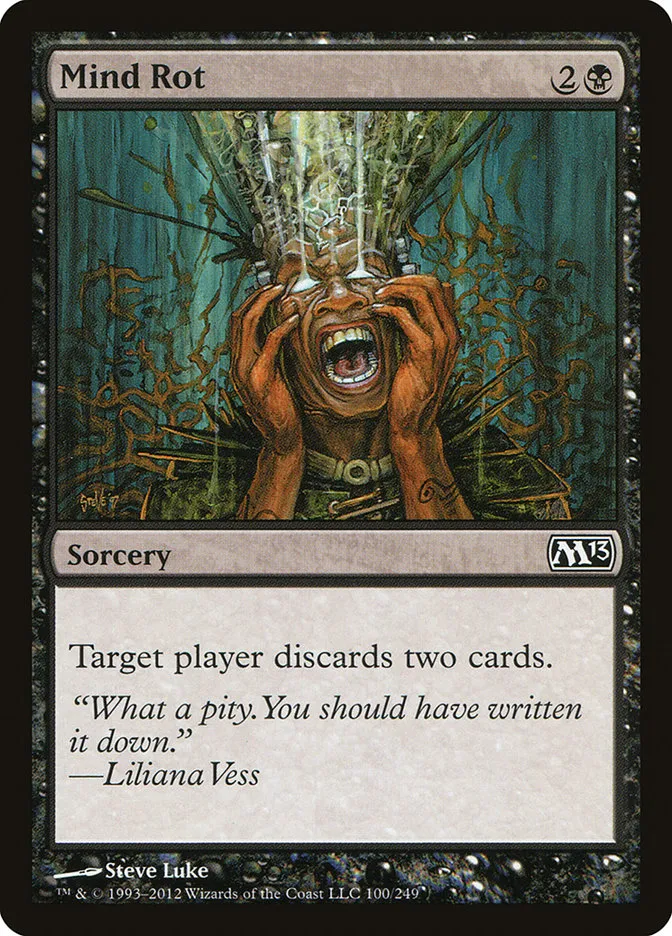 2012 Magic 2013 Mind Rot common #100 common card image