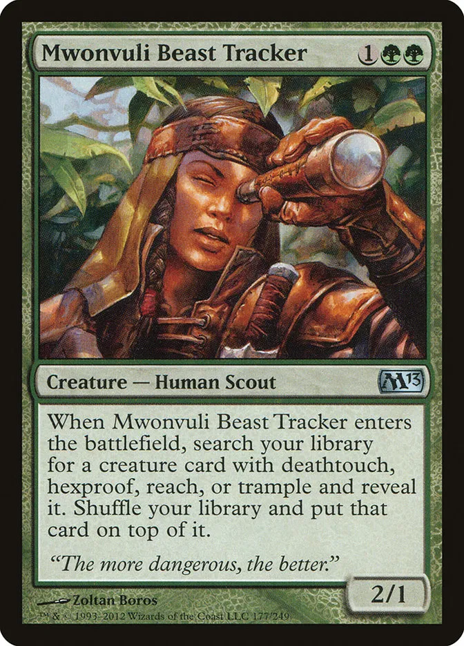 2012 Magic 2013 Mwonvuli Beast Tracker uncommon #177 uncommon card image
