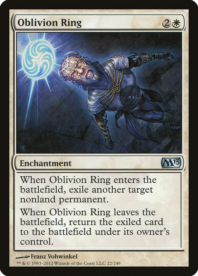 2012 Magic 2013 Oblivion Ring uncommon #22 uncommon card image