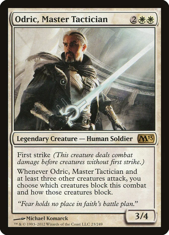 2012 Magic 2013 Odric, Master Tactician rare #23 rare card image