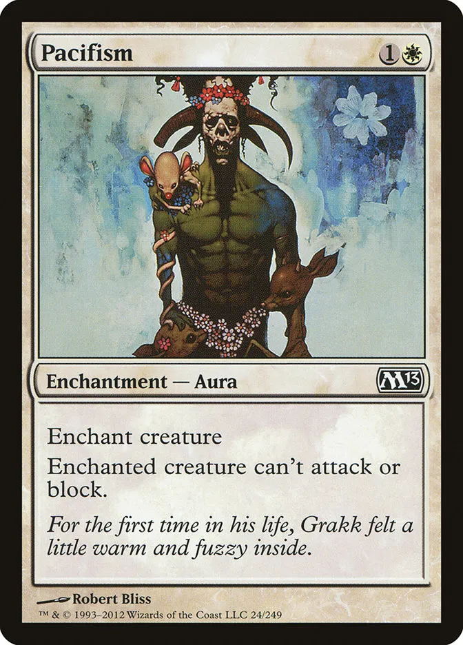 2012 Magic 2013 Pacifism common #24 common card image