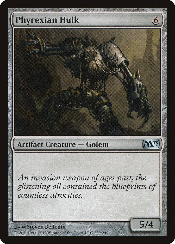 2012 Magic 2013 Phyrexian Hulk uncommon #209 uncommon card image