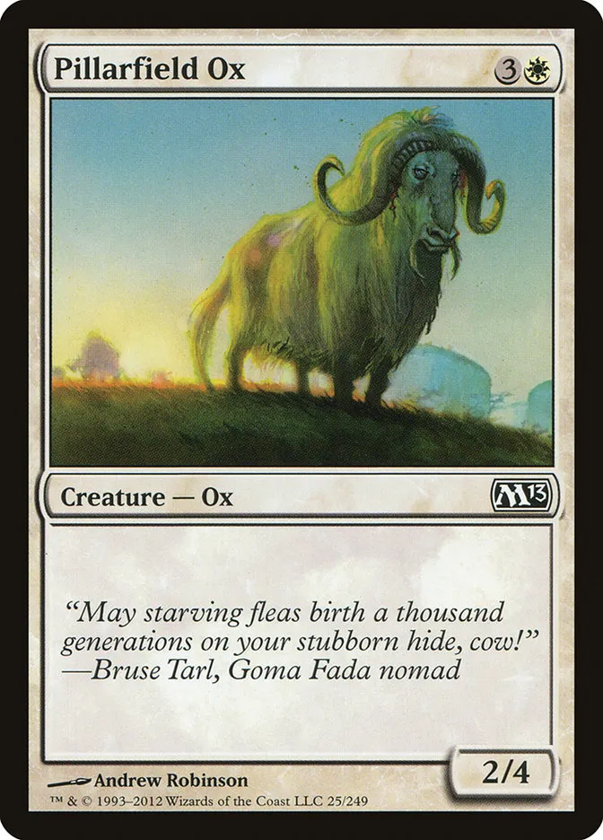 2012 Magic 2013 Pillarfield Ox common #25 common card image