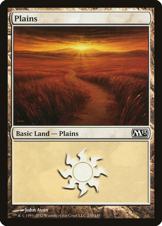 2012 Magic 2013 Plains common #230 common card image