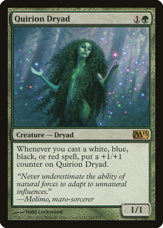 2012 Magic 2013 Quirion Dryad #184 rare card image