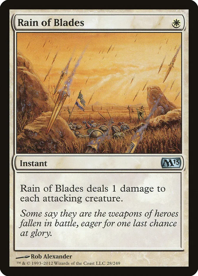 2012 Magic 2013 Rain of Blades #28 uncommon card image