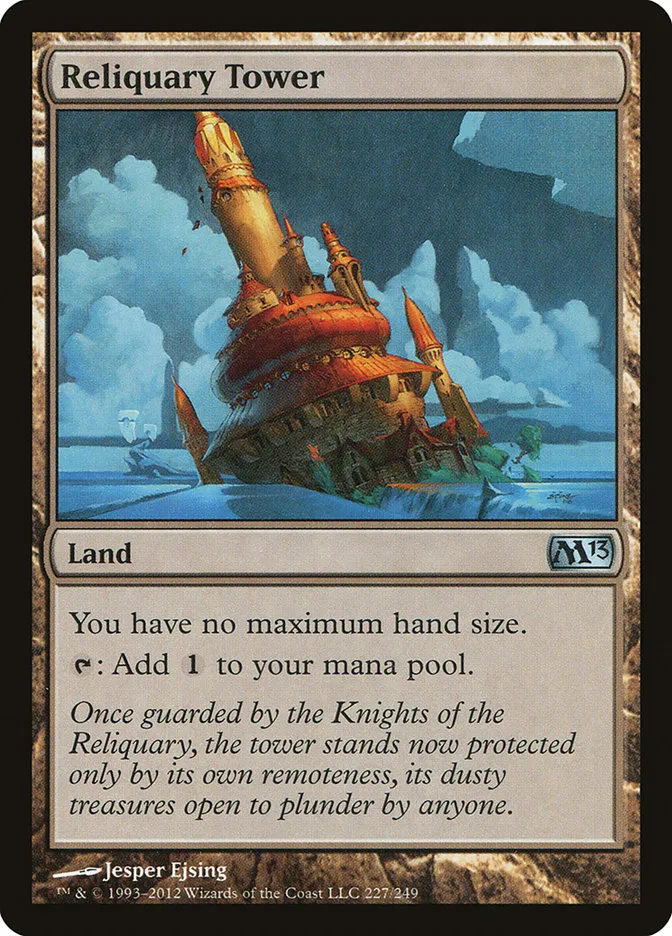 2012 Magic 2013 Reliquary Tower uncommon #227 uncommon card image