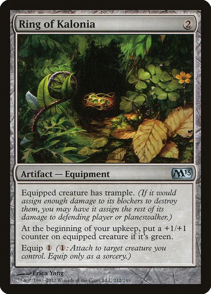 2012 Magic 2013 Ring of Kalonia #212 uncommon card image