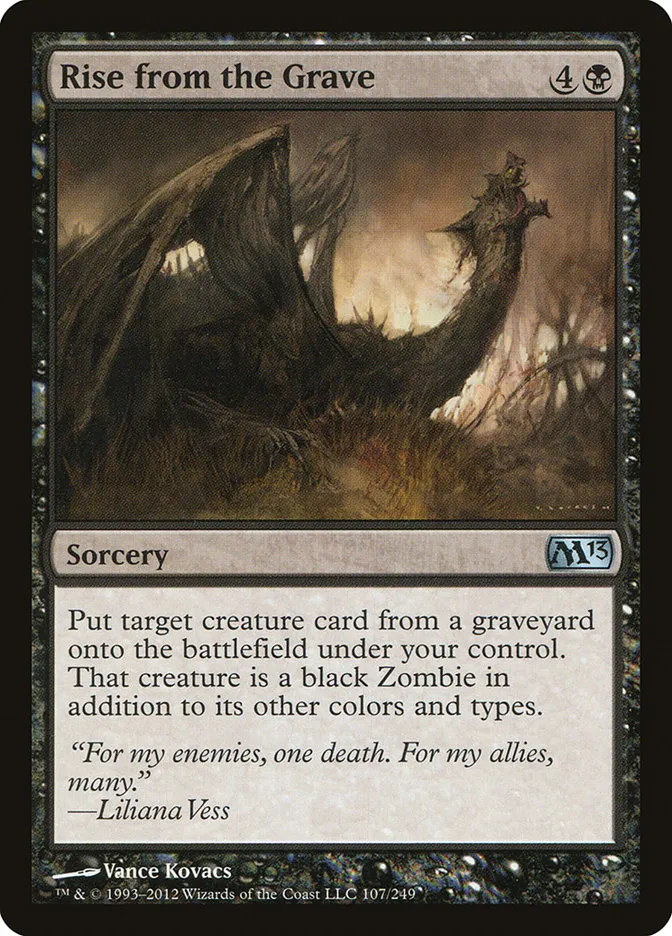 2012 Magic 2013 Rise from the Grave uncommon #107 uncommon card image