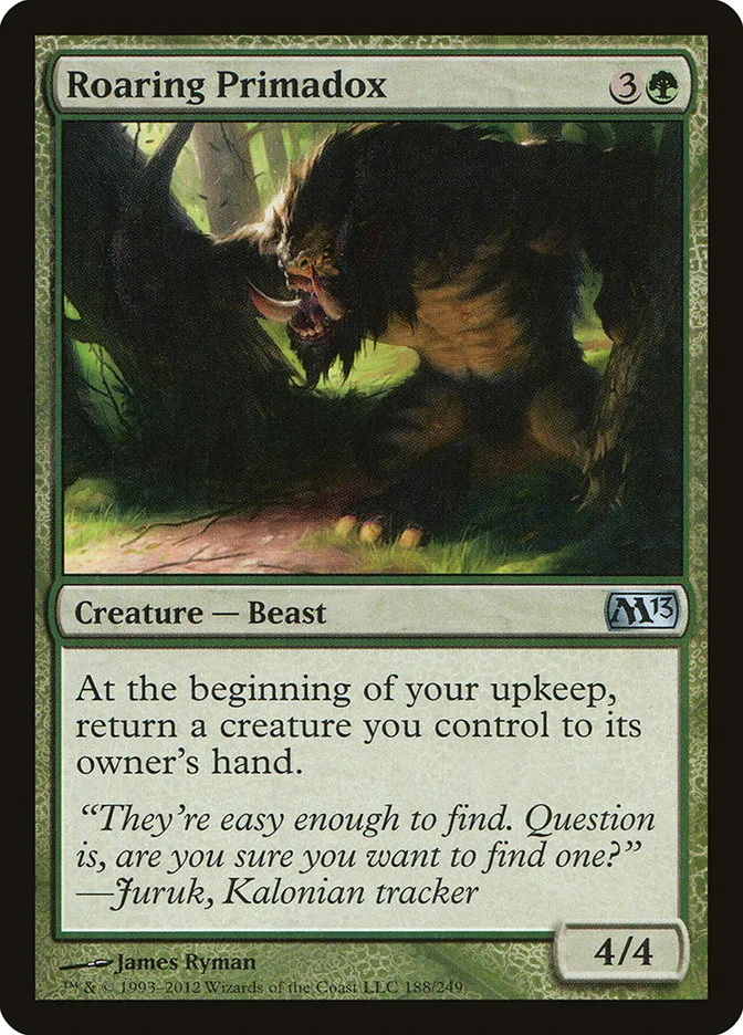 2012 Magic 2013 Roaring Primadox uncommon #188 uncommon card image