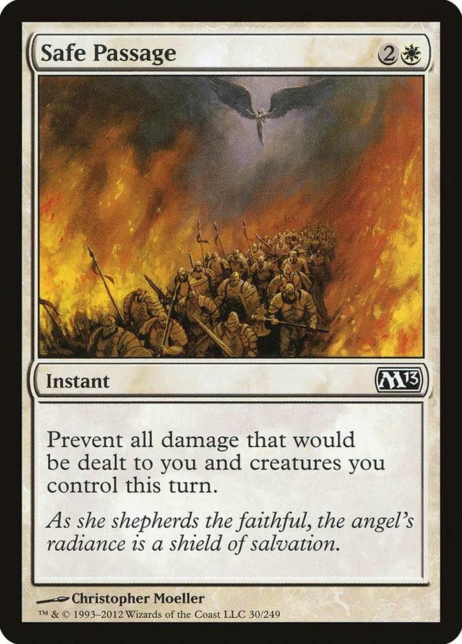 2012 Magic 2013 Safe Passage common #30 common card image