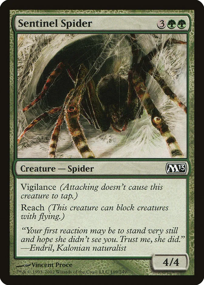 2012 Magic 2013 Sentinel Spider common #189 common card image