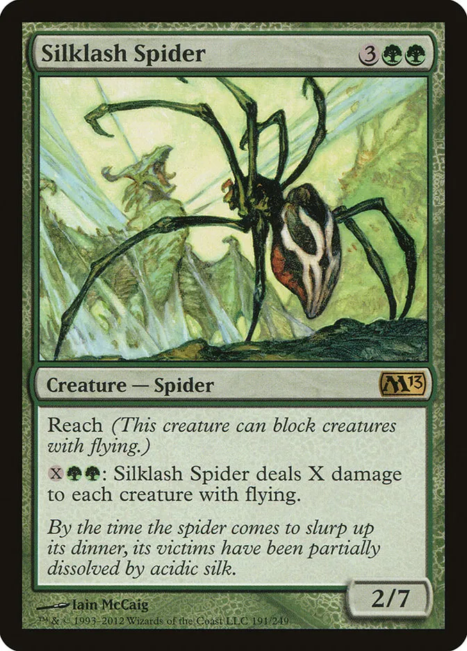 2012 Magic 2013 Silklash Spider rare #191 rare card image
