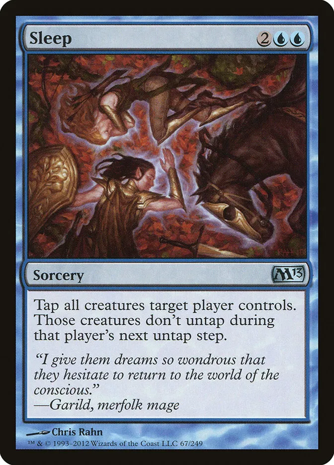 2012 Magic 2013 Sleep uncommon #67 uncommon card image