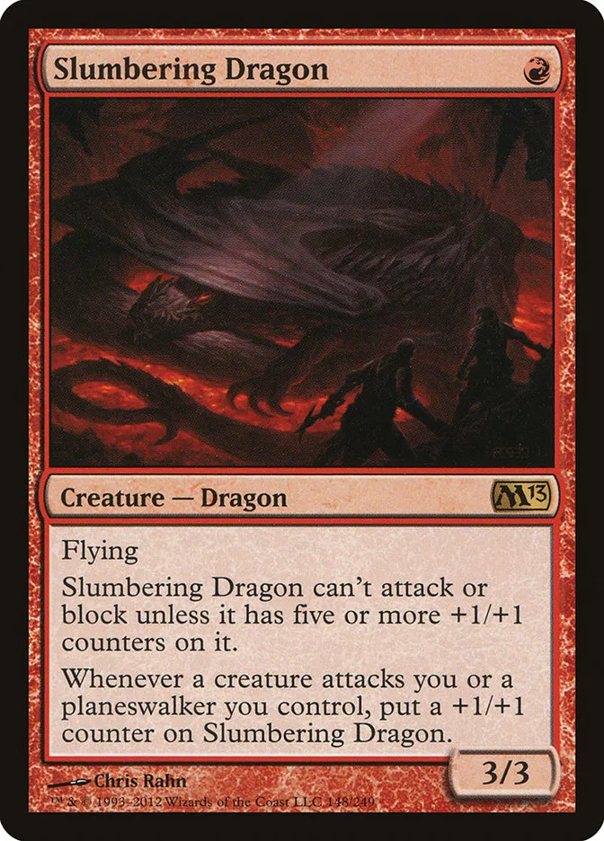 2012 Magic 2013 Slumbering Dragon rare #148 rare card image