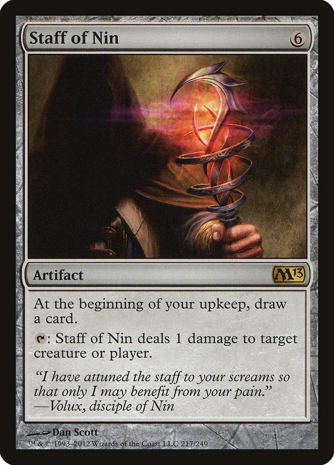2012 Magic 2013 Staff of Nin #217 rare card image