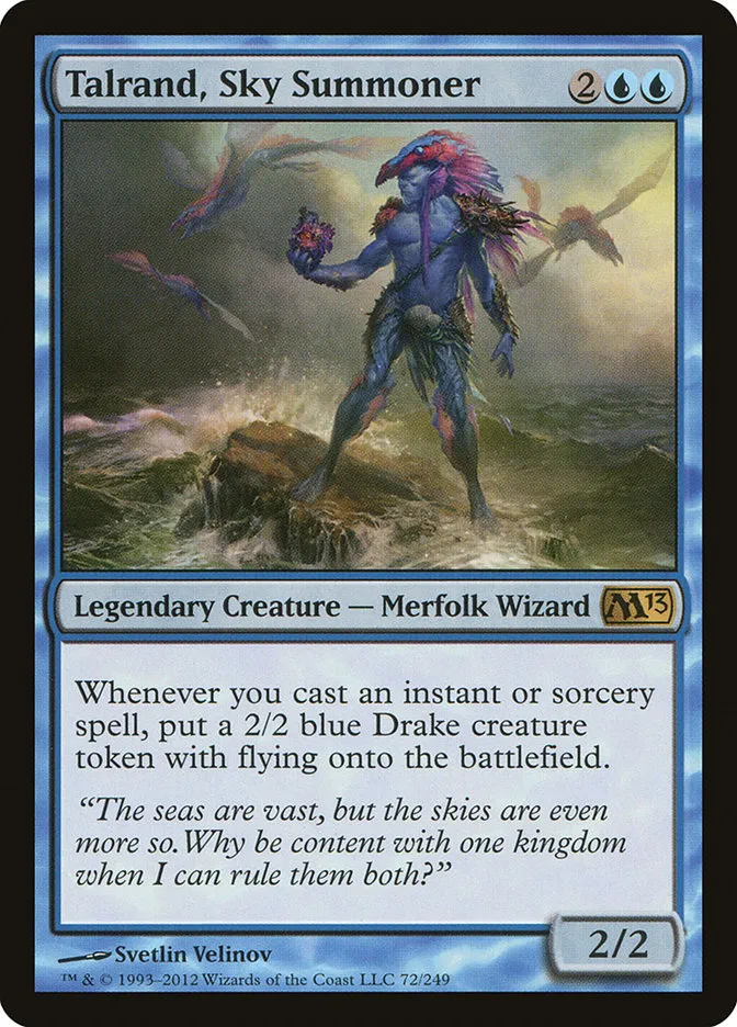 2012 Magic 2013 Talrand, Sky Summoner rare #72 rare card image
