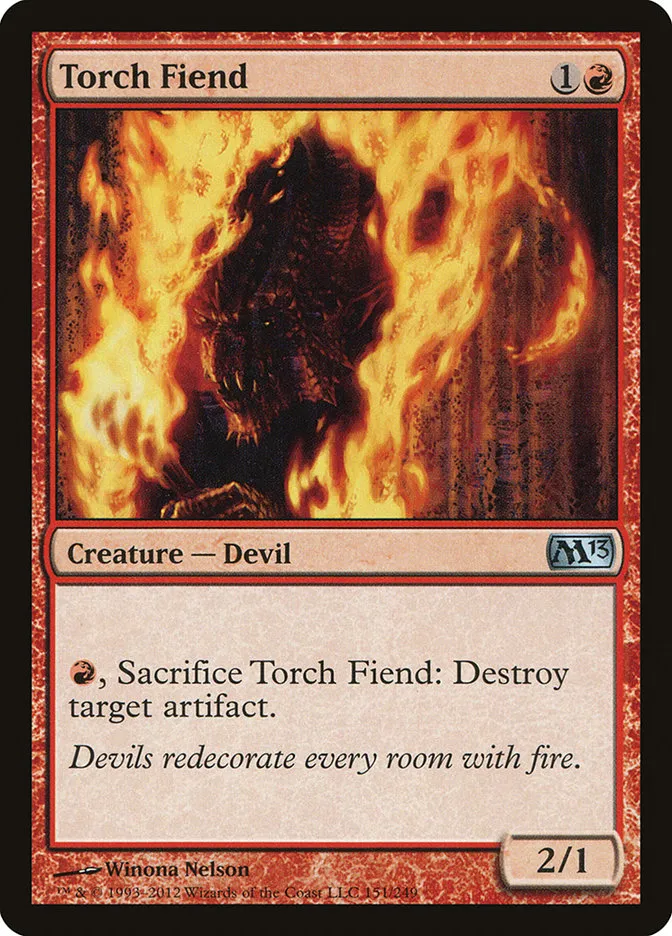 2012 Magic 2013 Torch Fiend uncommon #151 uncommon card image
