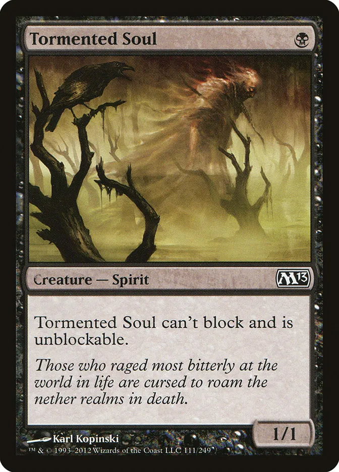 2012 Magic 2013 Tormented Soul common #111 common card image