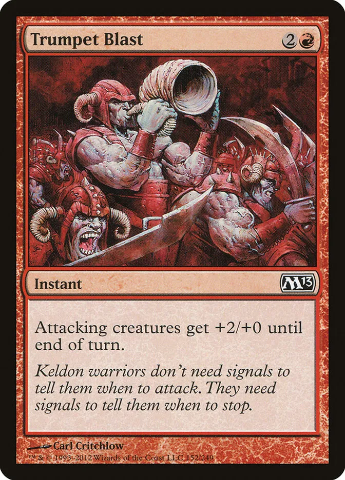 2012 Magic 2013 Trumpet Blast common #152 common card image