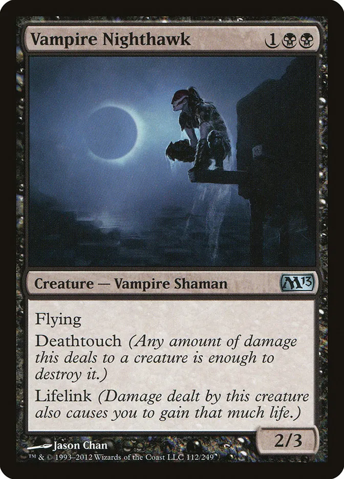 2012 Magic 2013 Vampire Nighthawk uncommon #112 uncommon card image