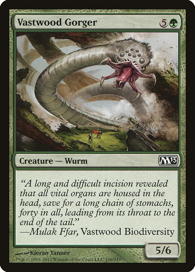 2012 Magic 2013 Vastwood Gorger common #196 common card image