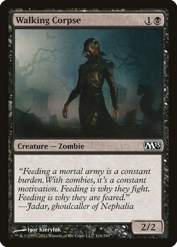 2012 Magic 2013 Walking Corpse common #116 common card image