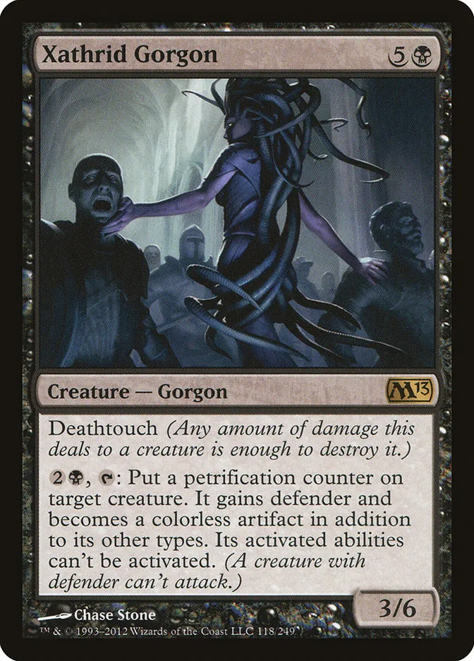 2012 Magic 2013 Xathrid Gorgon rare #118 rare card image