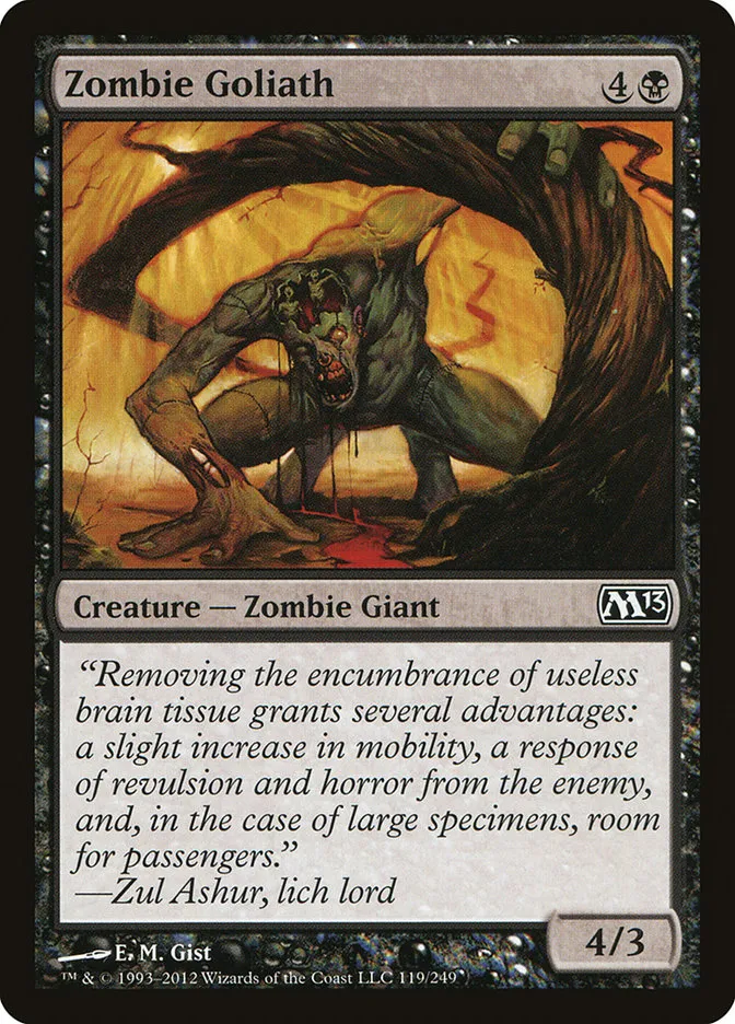 2012 Magic 2013 Zombie Goliath common #119 common card image