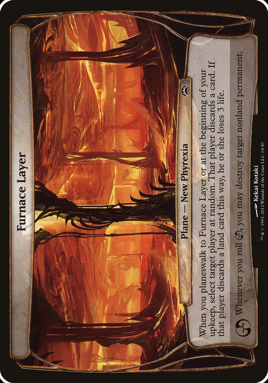 2012 Planechase 2012 Planes Furnace Layer common #14 common card image