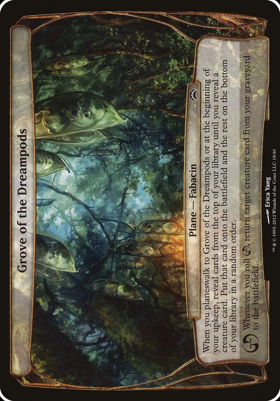2012 Planechase 2012 Planes Grove of the Dreampods #18 common card image