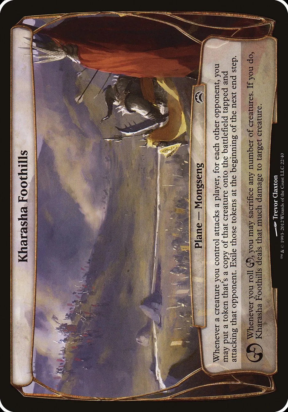 2012 Planechase 2012 Planes Kharasha Foothills common #22 common card image