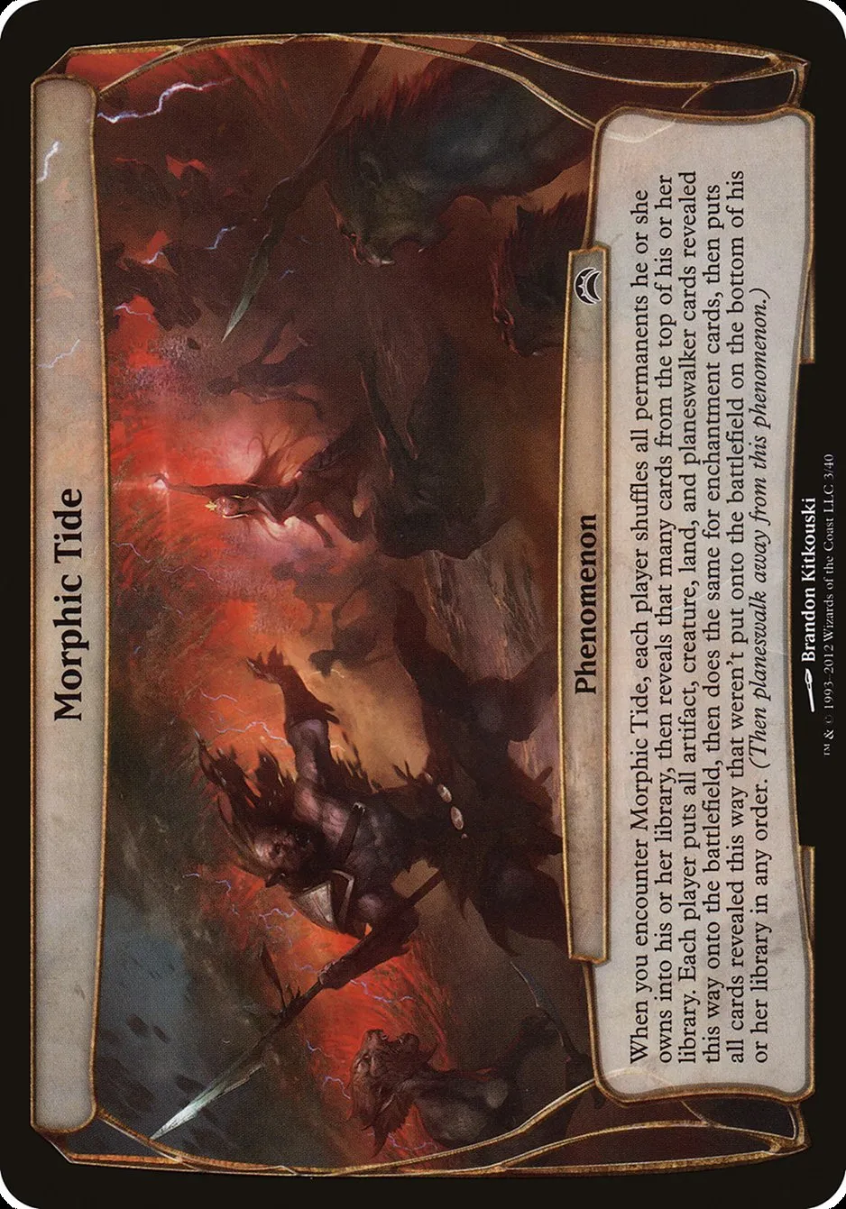 2012 Planechase 2012 Planes Morphic Tide common #3 common card image