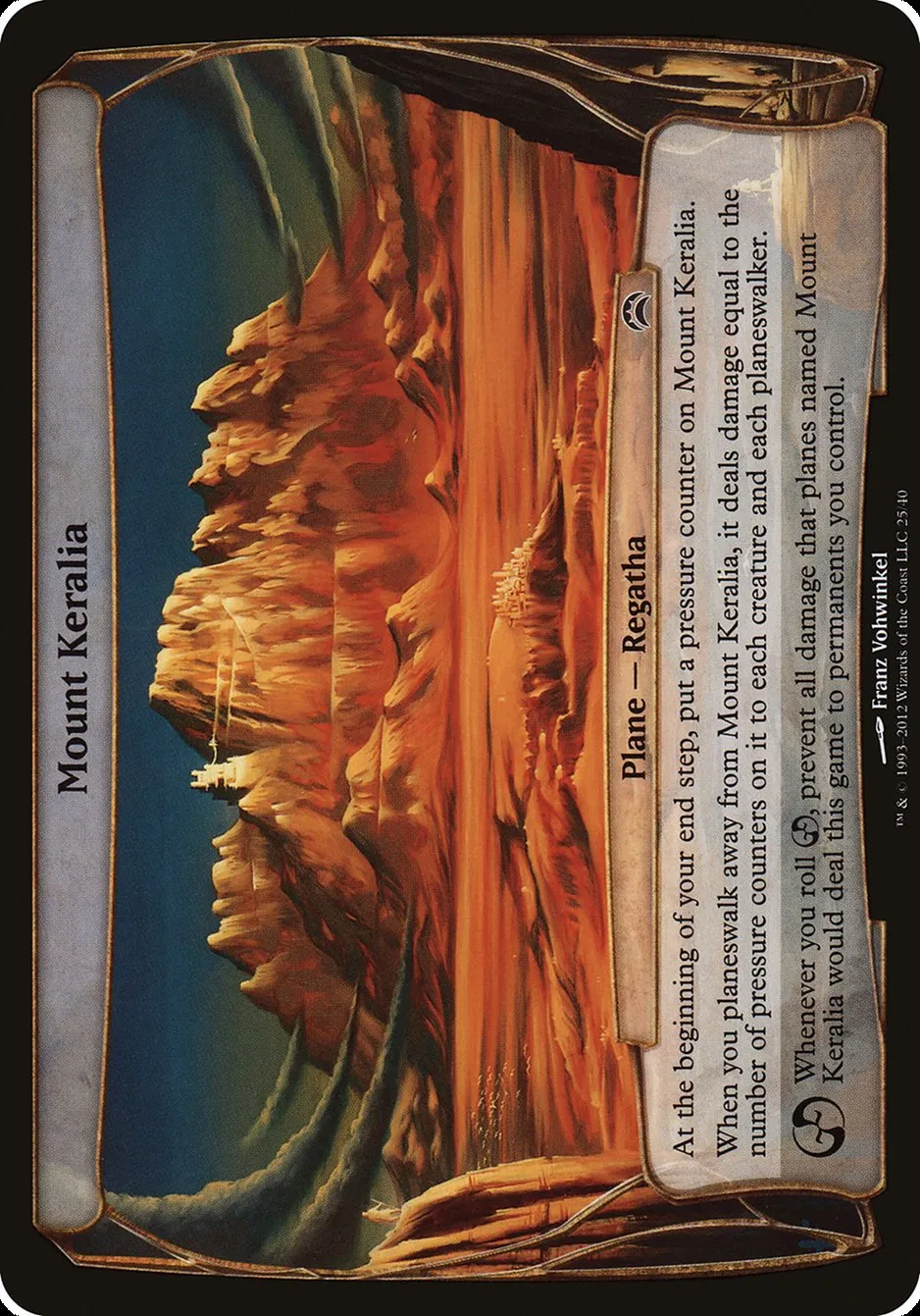 2012 Planechase 2012 Planes Mount Keralia common #25 common card image