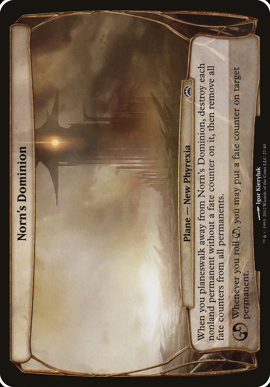2012 Planechase 2012 Planes Norn's Dominion common #27 common card image
