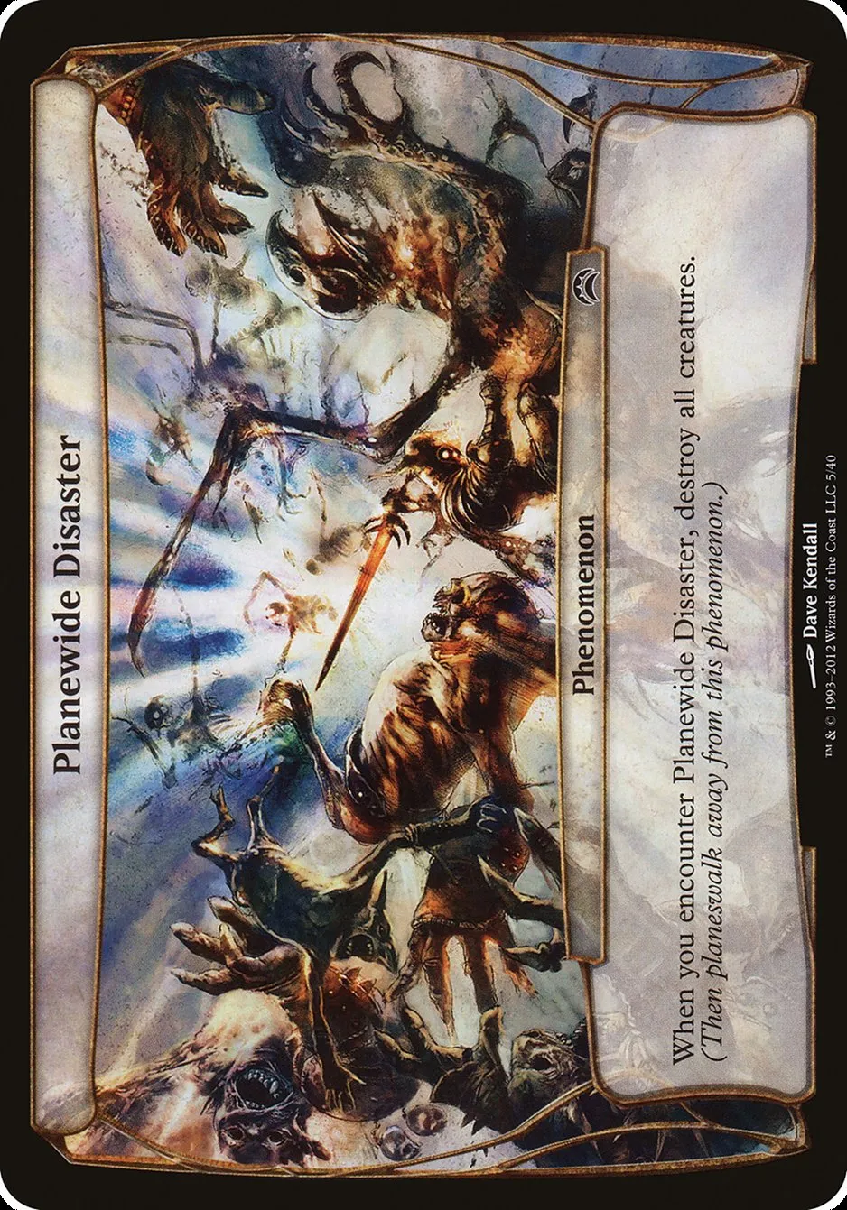 2012 Planechase 2012 Planes Planewide Disaster common #5 common card image