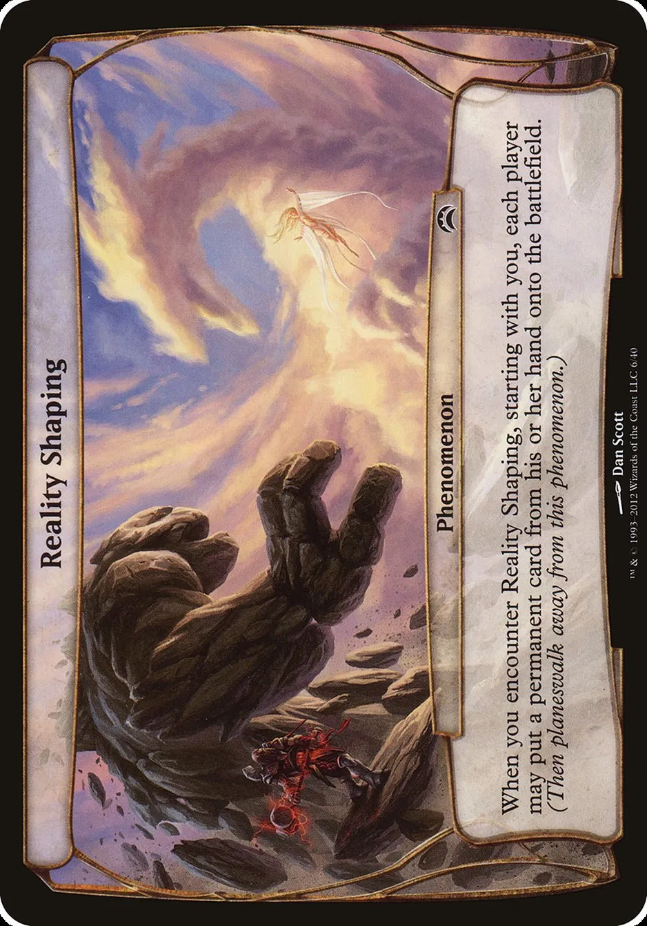 2012 Planechase 2012 Planes Reality Shaping common #6 common card image